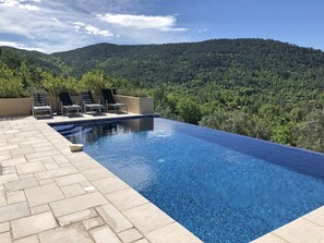 Pool - Top! Beautiful Villa With 4 Suites, Heated Private Pool, Panoramic View (Bargemon)