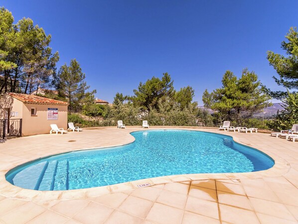 Outdoor pool - Charming Apartment With Swimming Pool, Terrace, Balcony (Mallemort)