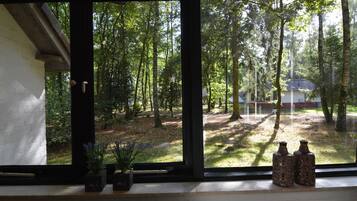 Vue depuis lâhĂ©bergement