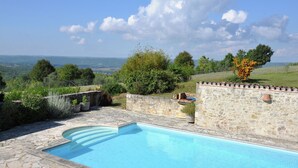 Pool - Authentic Wine Chateau With Private Swimming Pool, Unique View and Total Privacy (Floressas)