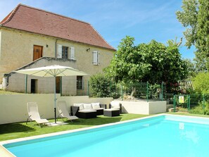 Exterior - Restored Mansion With Heated Private Swimming Pool in Beautiful Rural Setting (Les Junies)