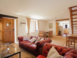 House | Living room - Restored Mansion With Heated Private Swimming Pool in Beautiful Rural Setting (Les Junies)