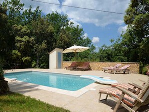 Pool - Attractive Holiday Home With Private Pool, Stunning Views, Surrounded by Nature! (Nans-les-Pins)