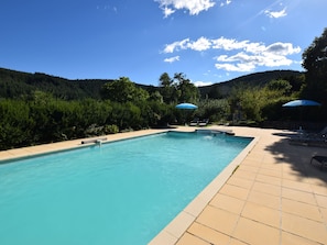 Exterior - Former Coach House in a Castle With Park Garden, Large Swimming Pool in Ardeche (Saint-Prix)