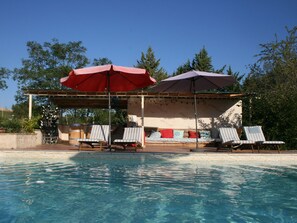 Outdoor pool - Peaceful Cottage With Swimming Pool in Fayssac France (Fayssac)