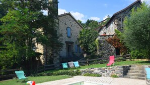 House | Pool | Outdoor pool - Holiday Home in Ardeche Near Chateau Ventadour (Lalevade-d'Ardeche)