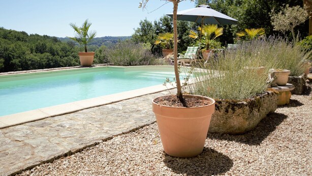 Pool - French Cottage With Private Pool and Spectacular Views (Montcabrier)