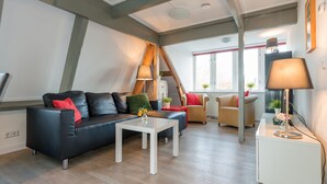 Apartment | Living room | DVD player - Gorgeous Apartment in Egmond aan Zee With Parking (Egmond aan Zee)