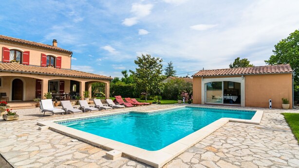 Pool - Villa, a True Paradise for the Children, With Private Swimming Pool and Large Grass Garden! (Althen-des-Paluds)