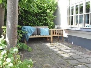 Apartment | Balcony - Trendy Furnished Holiday Apartment in the Centre of Schoorl With Cosy Terrace (Schoorl)