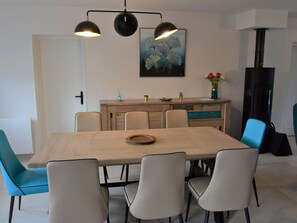 Dining - Beautiful Renovated Villa With a Private Swimming Pool and View ont the Sea! (Cancale)