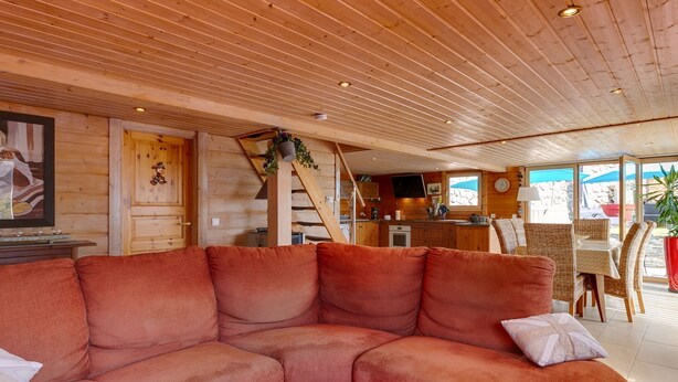 Fireplace, DVD player - Modern Holiday Home in Le Cheylard With Fireplace (Le Cheylard)