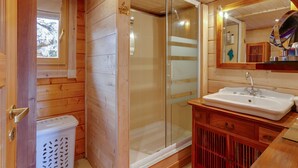 Shower - Modern Holiday Home in Le Cheylard With Fireplace (Le Cheylard)