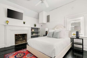 2 bedrooms, iron/ironing board, travel crib, WiFi