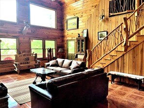 Smart TV, fireplace, DVD player, books