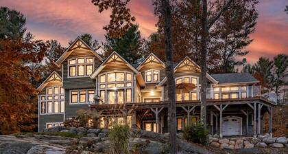 Gorgeous 8Bed, 5Bath Cottage on 3 Mile Lake! Spacious Deck! Privacy! Views!