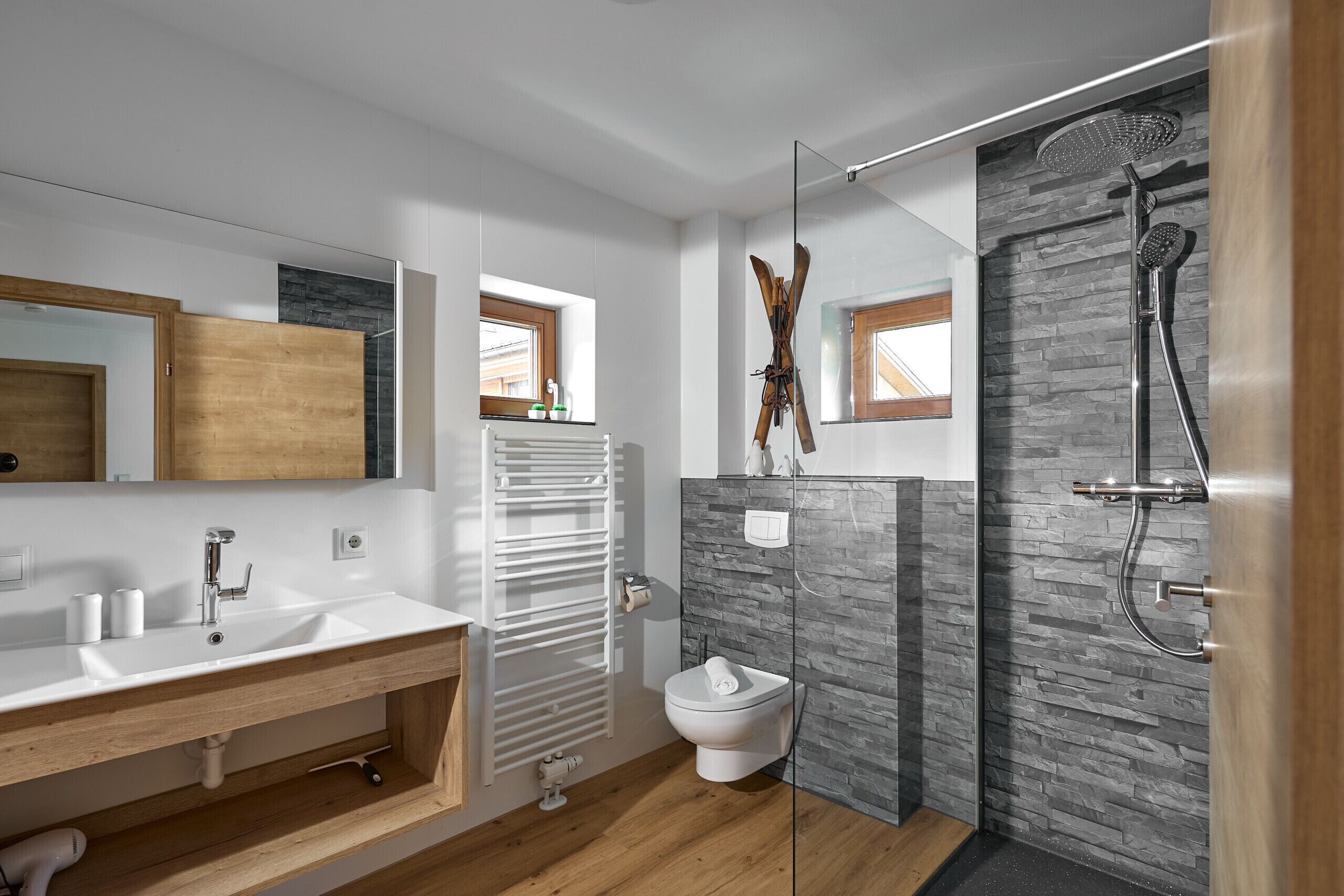 Dusche, Haartrockner, Toilettenpapier
