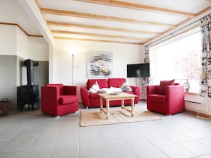 Fernseher, Kamin