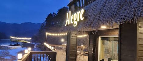 Voorkant van accommodatie