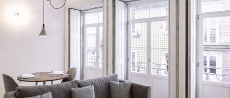 Apartment, 1 Double Bed with Sofa bed | Living area | Flat-screen TV