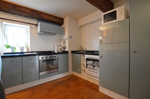 Apartment | Private kitchen | Highchair - Cosy Flat in South Limburg Near Maastricht (Eijsden)