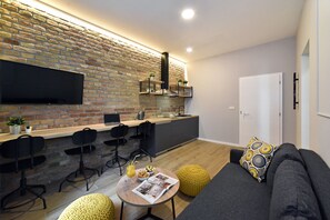 Superior Apartment | Living area | Flat-screen TV - Imperial Apartments (Zagreb)