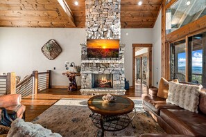 TV, fireplace, video games