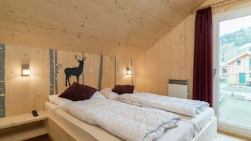 Chalet | 4 habitaciones, muebles diferentes y ropa de cama