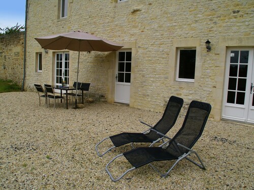 Spacious Farmhouse in Maisons With Terrace