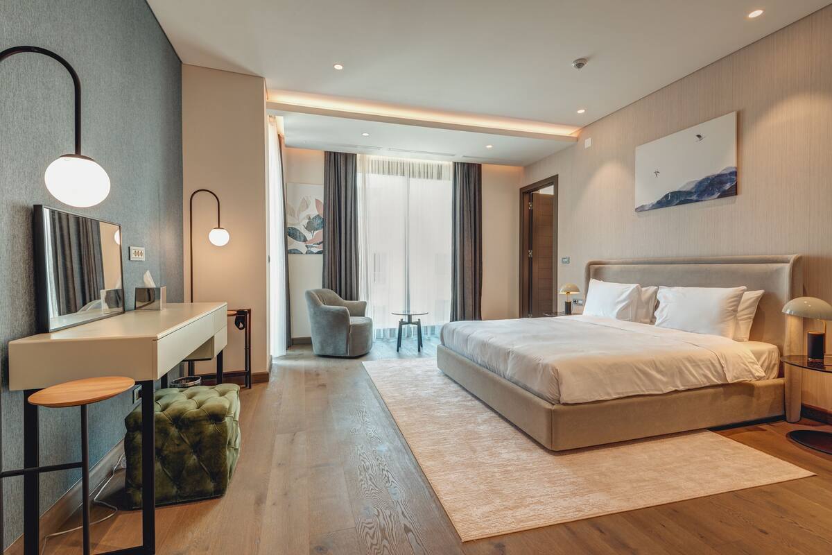 3 Bds - Sky Villa with pool Sea View | เครื่องนอนป้องกันสารก่อภูมิแพ้, ผ้านวมขนเป็ด, ตู้นิรภัยในห้องพัก