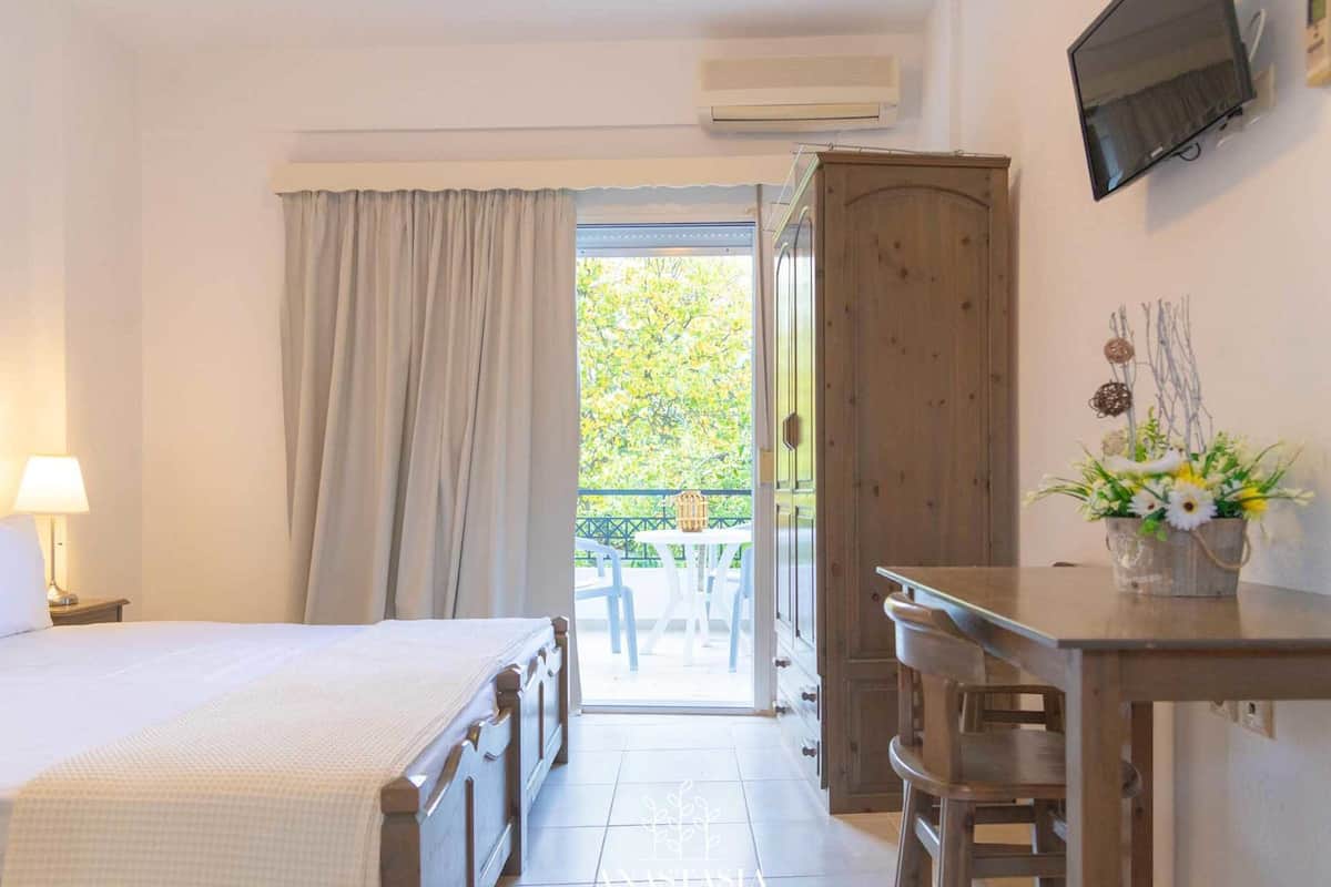 Double Studio Apartment | Laptop workspace, iron/ironing board (on request), cribs (free)