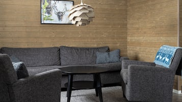 高級小屋, 2 間臥室 (6 Beds) | 起居區