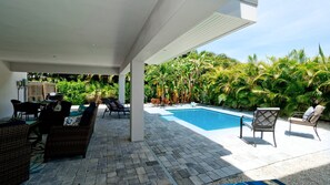 A heated pool