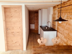 Exclusive Condo, 1 Queen Bed with Sofa bed, Balcony, Valley View | In-room dining - Bergheim Waeldele (Mittelberg)