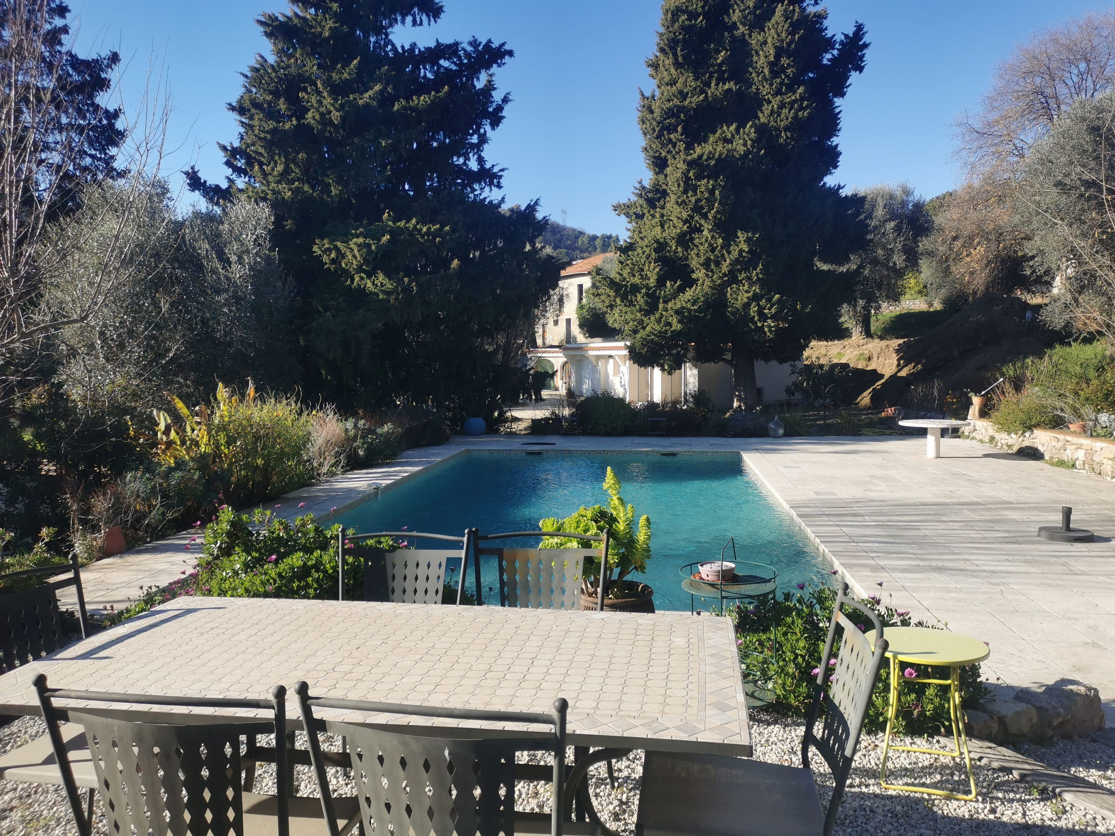 Piscine extérieure, piscine chauffée