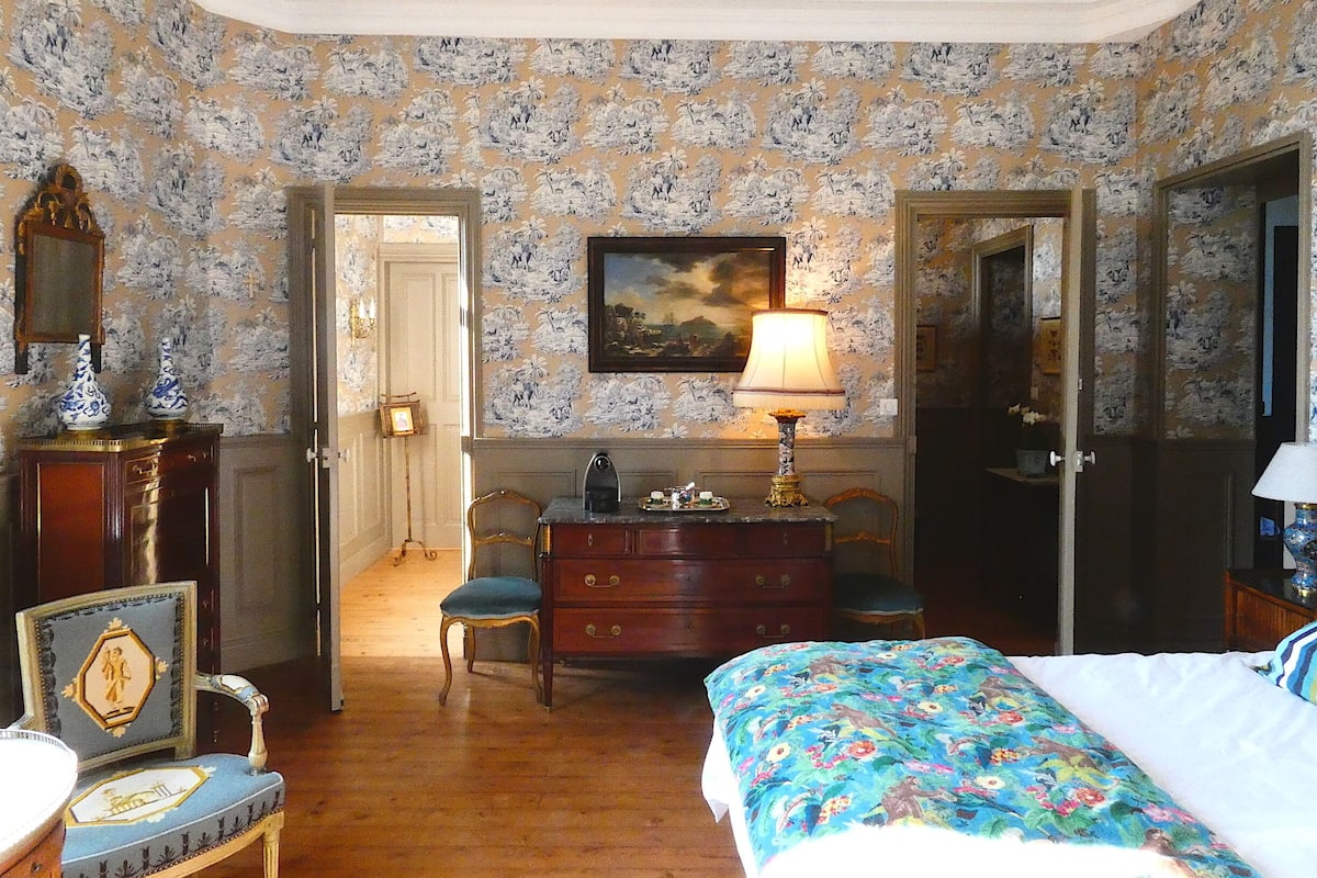 Deluxe-Zimmer, Parkblick (Chambre Brissac) | Hochwertige Bettwaren, Pillowtop-Betten, kostenloses WLAN, Bettwäsche