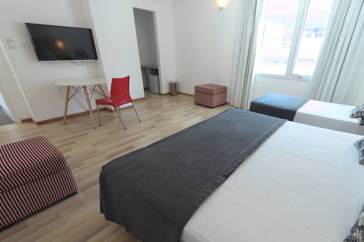 triple room | in-room safe, blackout curtains, soundproofing, iron/ironing board