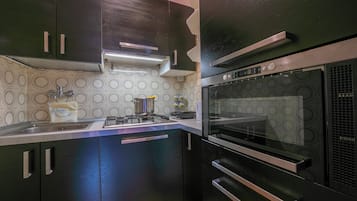 Familienapartment, 1 Schlafzimmer (Casa Franco e Ilva 2) | Eigene KĂŒche | KĂŒhlschrank, Mikrowelle, Herdplatte, Wasserkocher