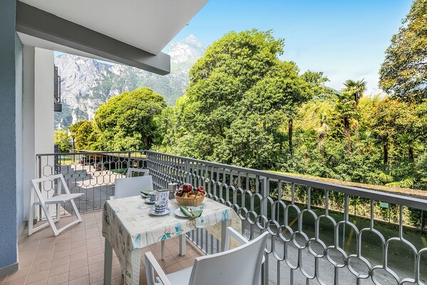 Family Apartment, 1 Bedroom, Lakeside (Residenza Lago D'Argento) | Balcony view