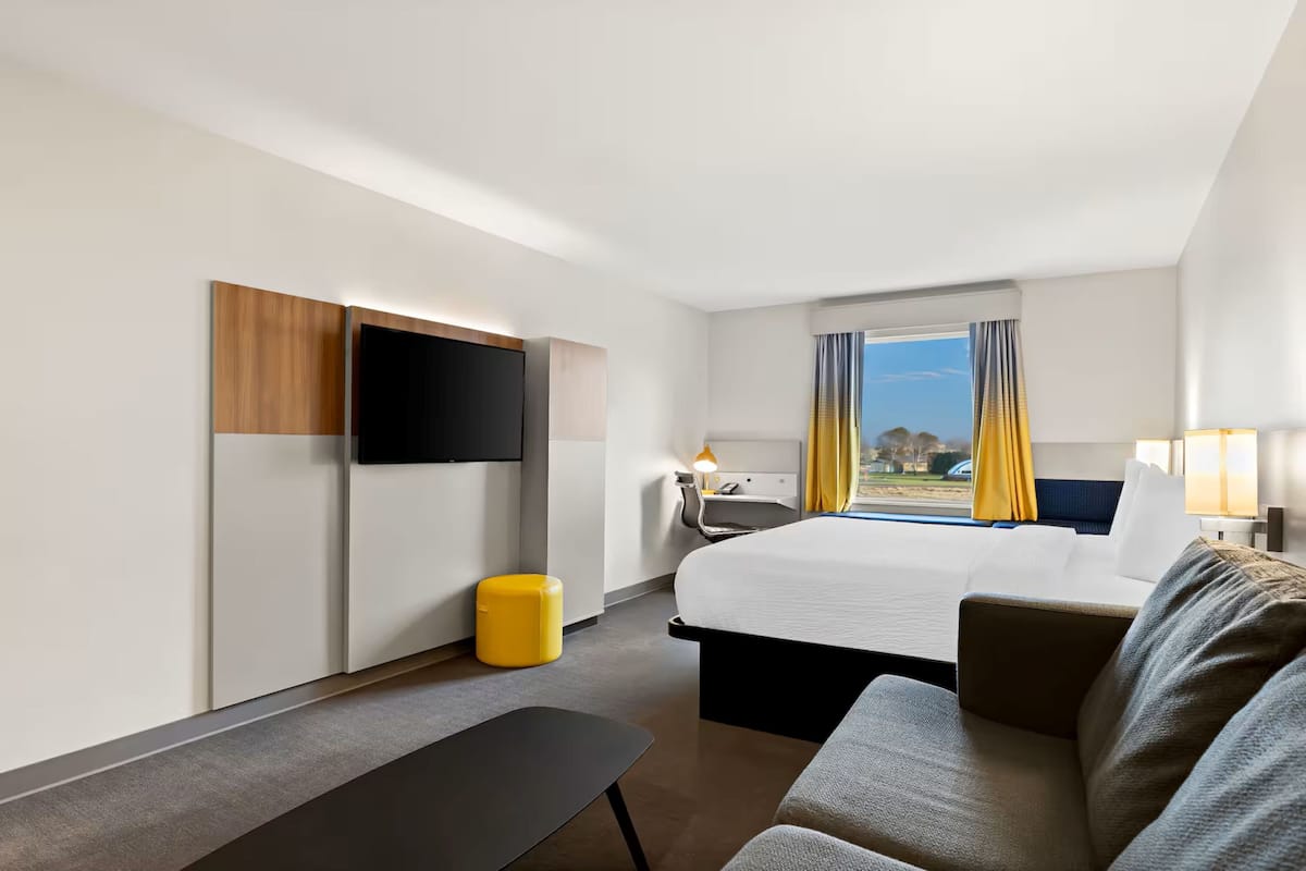 hypo-allergenic bedding, individually decorated, desk, laptop workspace