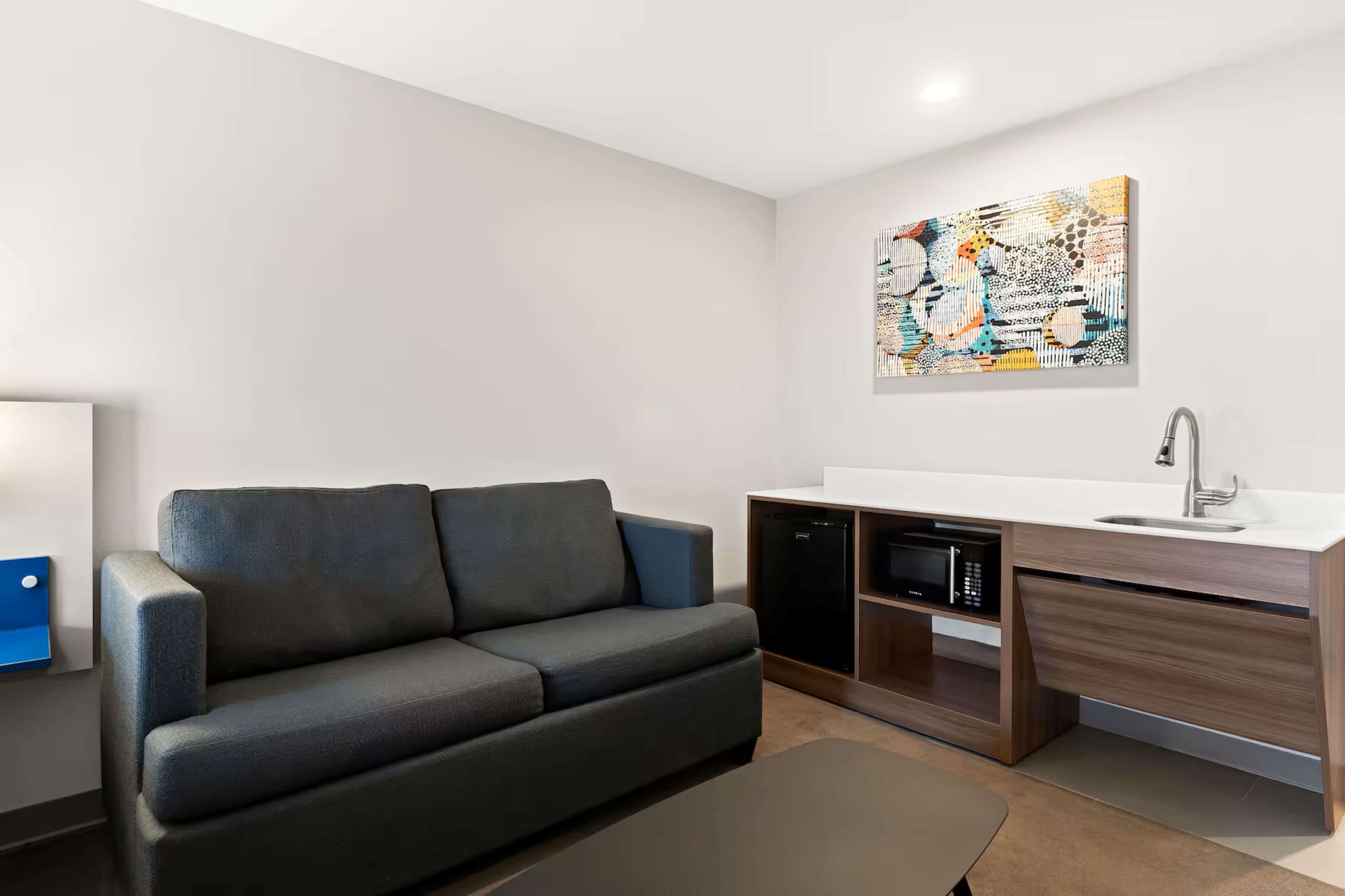 hypo-allergenic bedding, individually decorated, desk, laptop workspace