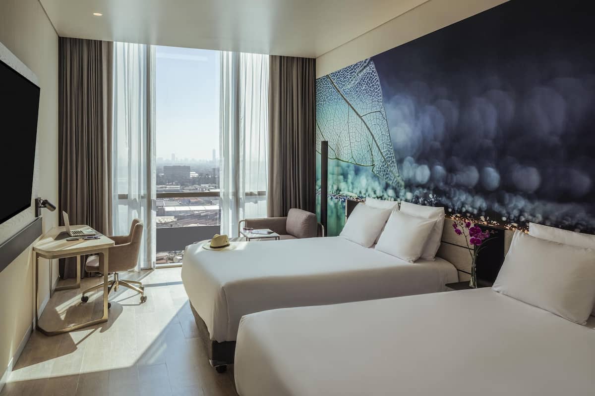 Superior Room, 2 Double Beds | Minibar, in-room safe, desk, laptop workspace
