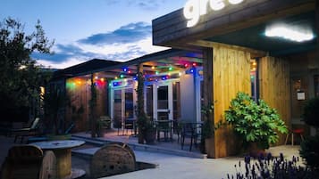 Front of property – evening/night