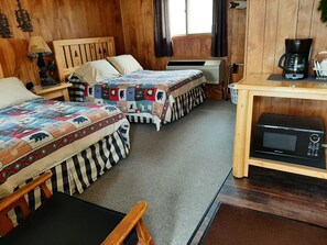 Basic Room, 2 Double Beds | Individually decorated, individually furnished, iron/ironing board - Sunshine Motel and Cabins (Ontonagon)