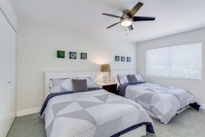 2 bedrooms, iron/ironing board, travel crib, WiFi