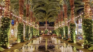 Outdoor banquet area