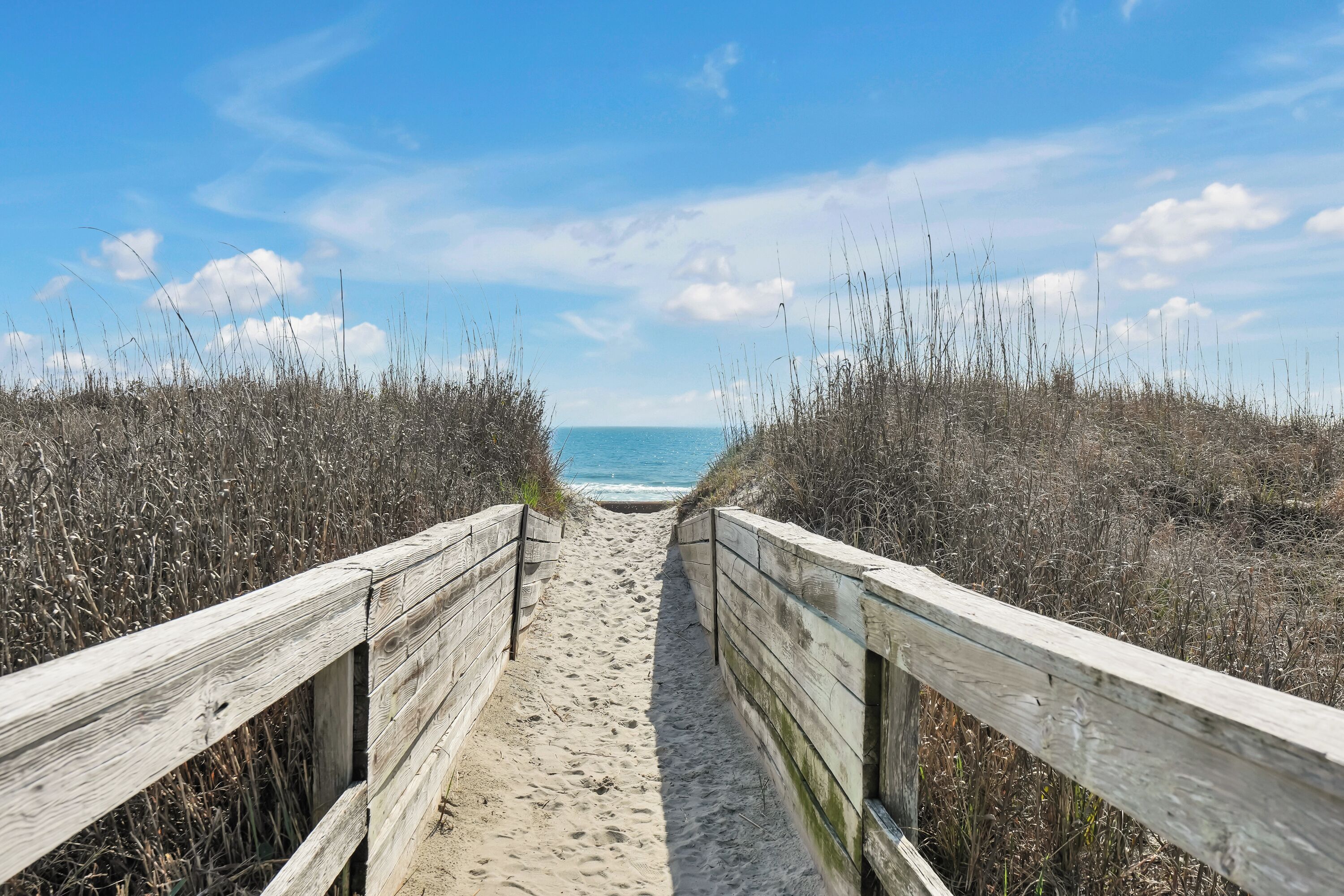Beach nearby, sun loungers