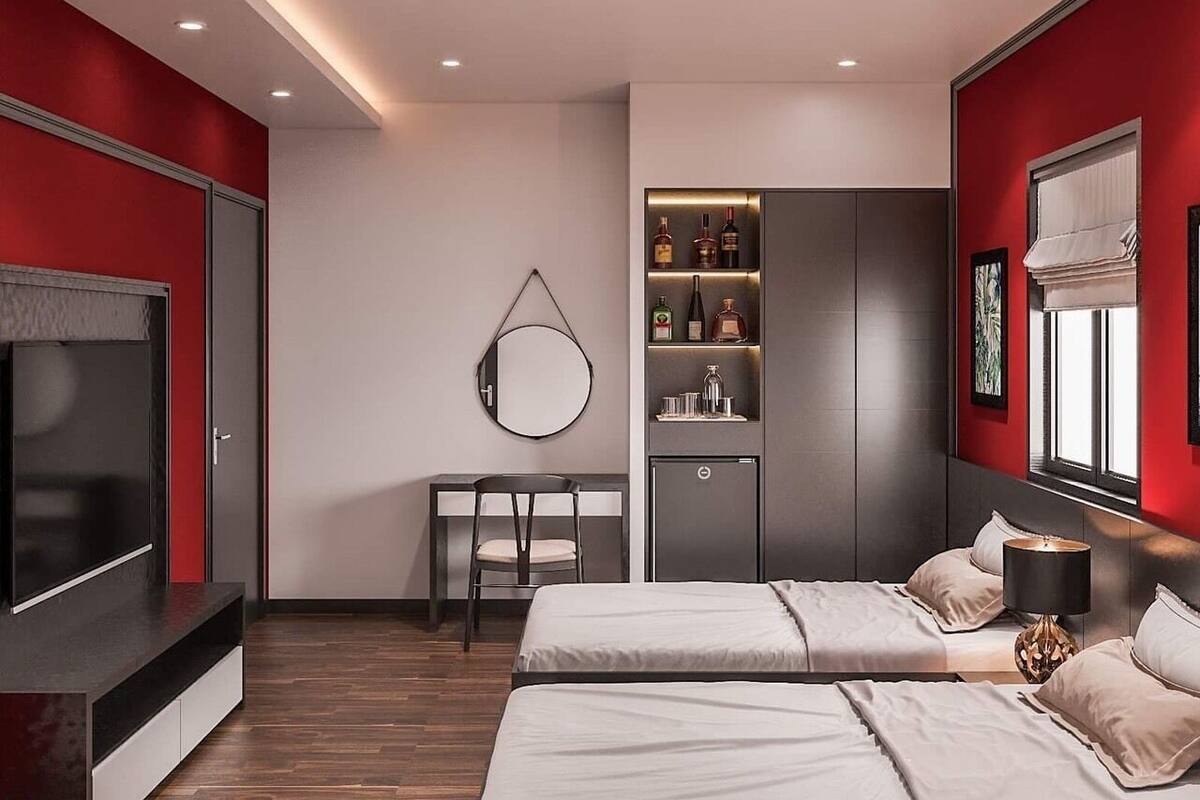Værelse med 2 enkeltsenge | Minibar, gratis Wi-Fi