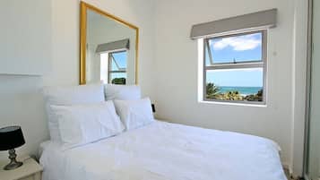 Apartment, 1 Bedroom, Sea View | 1 bedroom, desk, iron/ironing board, WiFi (free)