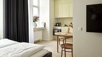 1 bedroom, iron/ironing board, travel crib, free WiFi